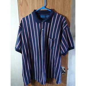 Vintage Towncraft Vert Stripe Button Up Shirt XXL Cotton Dadcore Retro Casual
